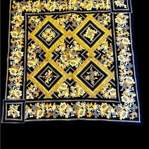 Handcrafted Quilt and Matching Runner Tapestry Set
